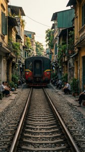 Train Street at Golden Hour