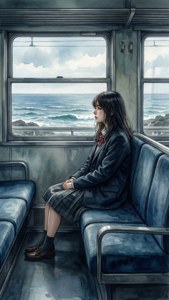Train Window Contemplation