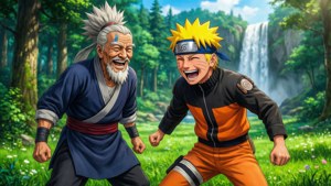 Training with Naruto