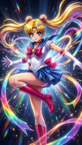 Transforming Sailor Moon Action