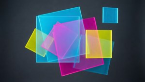 Translucent Neon Grid