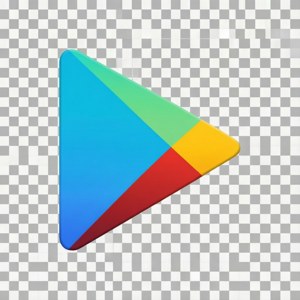 Transparent Play Store Logo