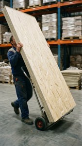 Transporting Drywall Sheet