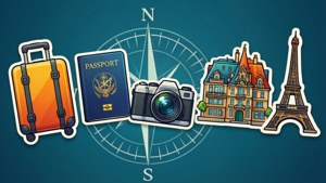 Travel Icon Stickers