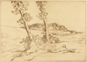Traveler Reclining on the Grass (Le voyageur etendu sur le gazon)