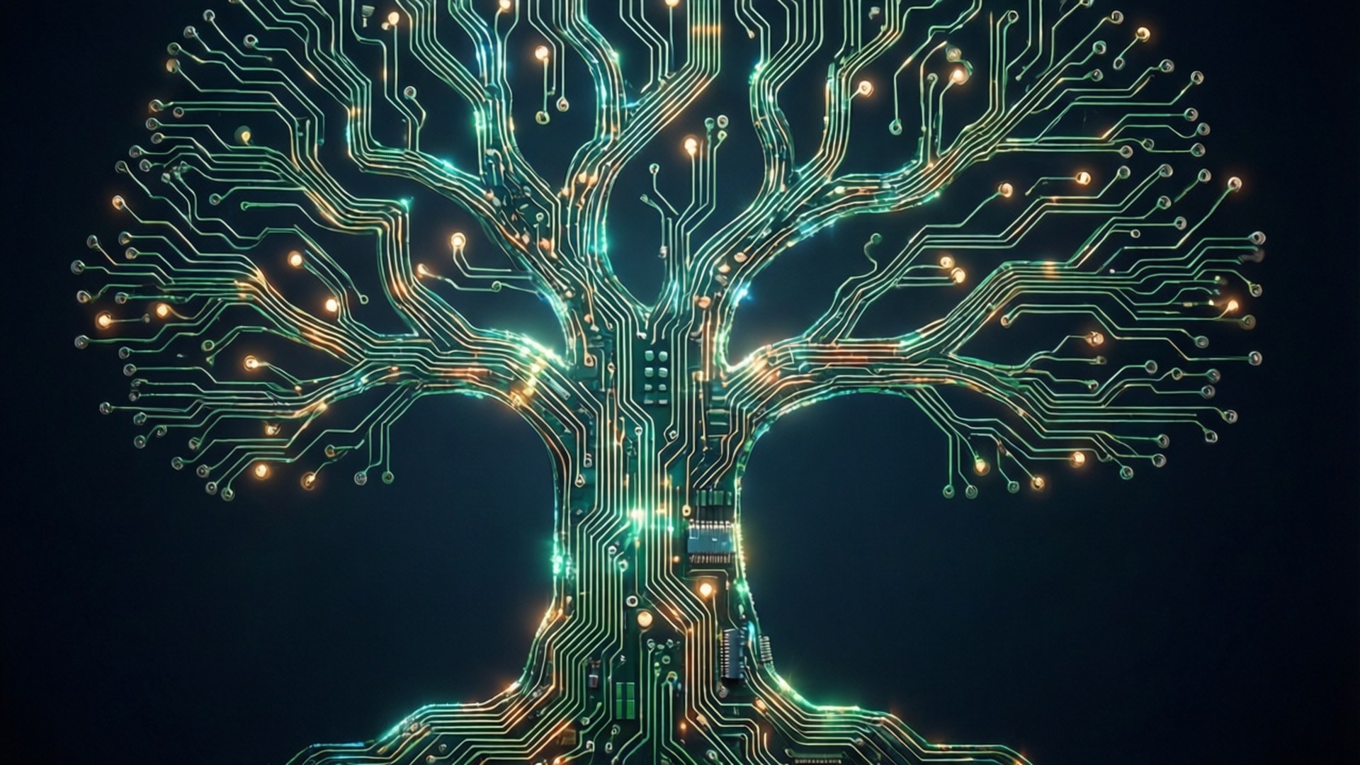 Tree of Circuits by Wallpapers.art Studio