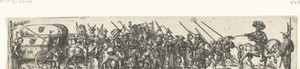 Trek met soldaten en vluchtelingen