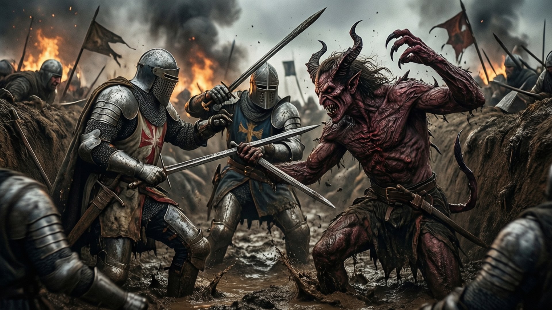 Trench Melee by Wallpapers.art Studio