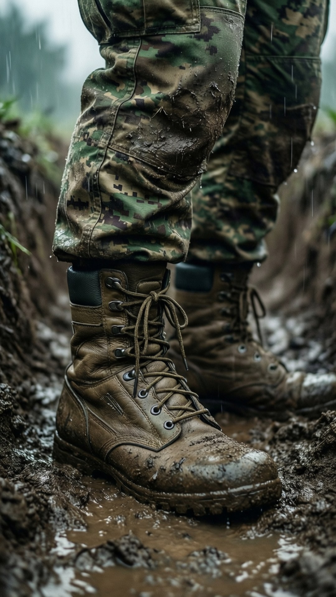Trench Mud Stance by Wallpapers.art Studio