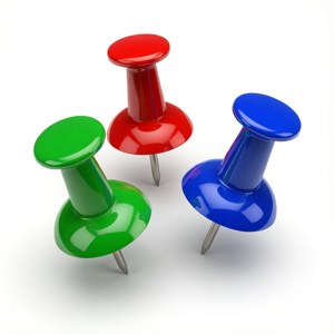 Tri-Color Pins