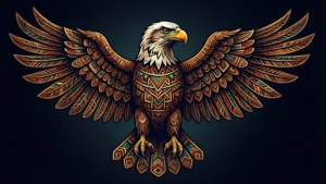 Tribal Eagle Pattern