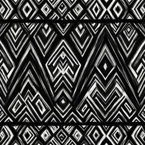 Tribal Geometric Border