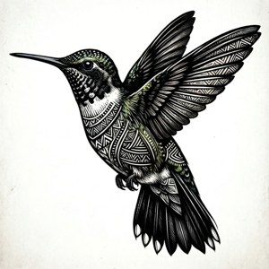 Tribal Hummingbird