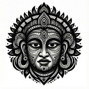 Tribal Mahakal Pattern