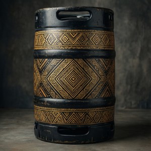 Tribal Pattern Keg