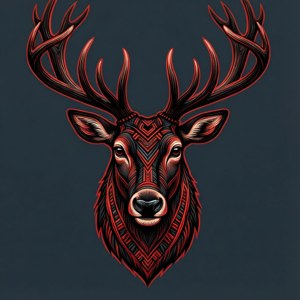 Tribal Reindeer Design