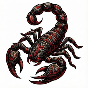 Tribal Scorpio Symbol