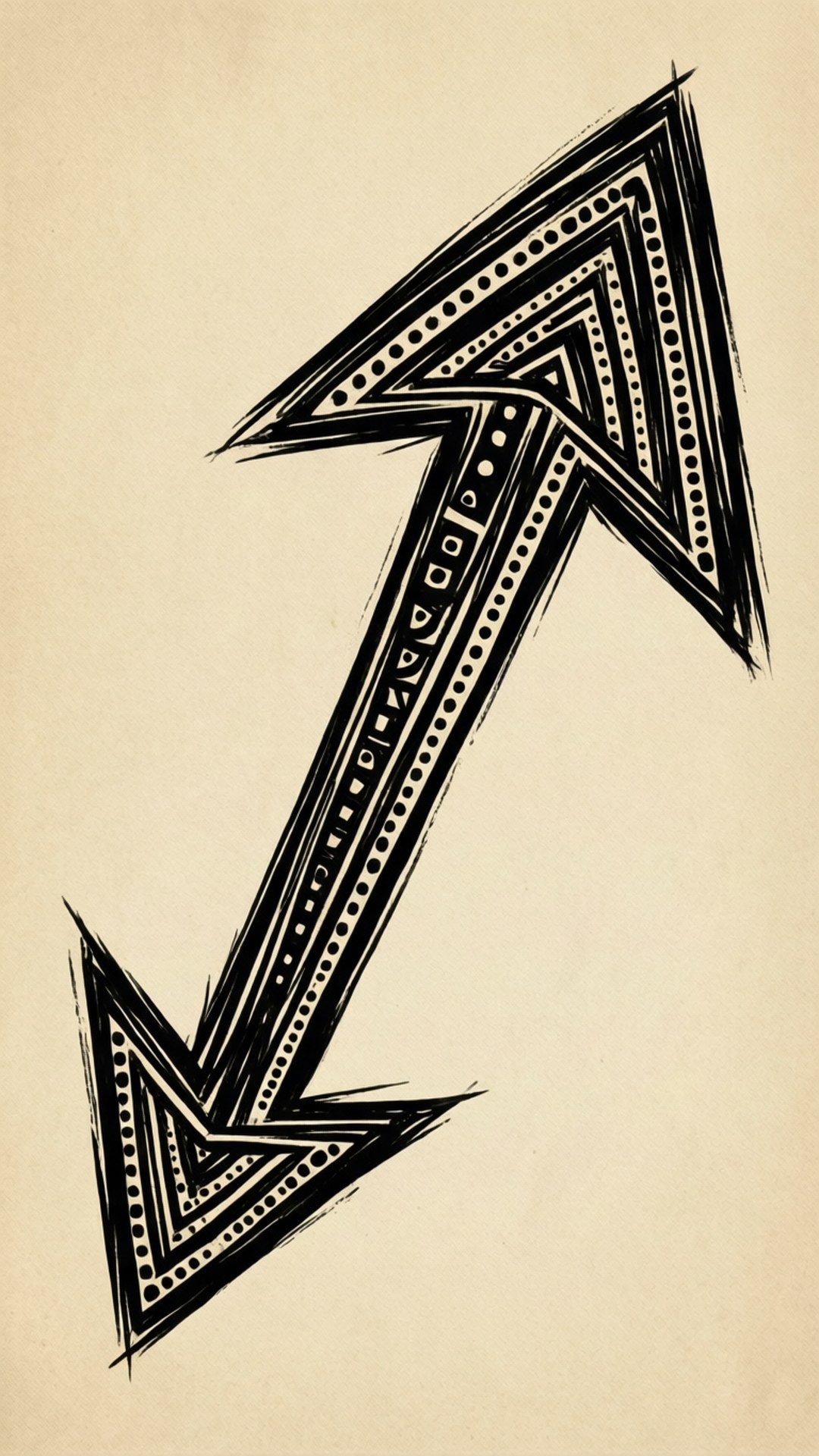 Tribal Style Arrow by Wallpapers.art Studio