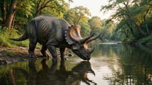 Triceratops by the River