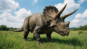 Triceratops in Meadow