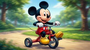 Tricycle Ride Baby Mickey