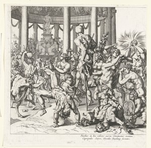 Triomf van Bacchus, linkerhelft