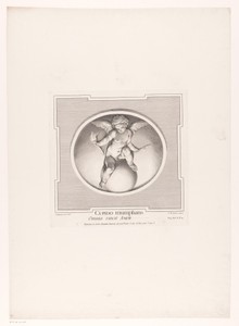 Triomferende, geblinddoekte Cupido (Omnia vincit Amor)