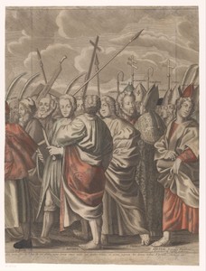 Triomftocht van Christus met figuren uit het Oude en Nieuwe Testament (zevende deel)