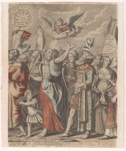 Triomftocht van Christus met figuren uit het Oude en Nieuwe Testament (tweede deel)