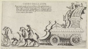 Triomfwagen van het Sienese district Lupa