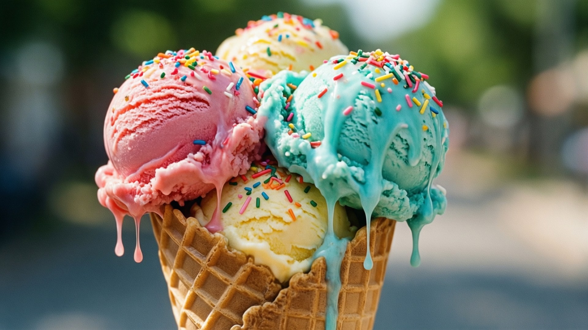 Triple Scoop Delight by Wallpapers.art Studio