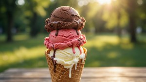 Triple Scoop Summer Cone
