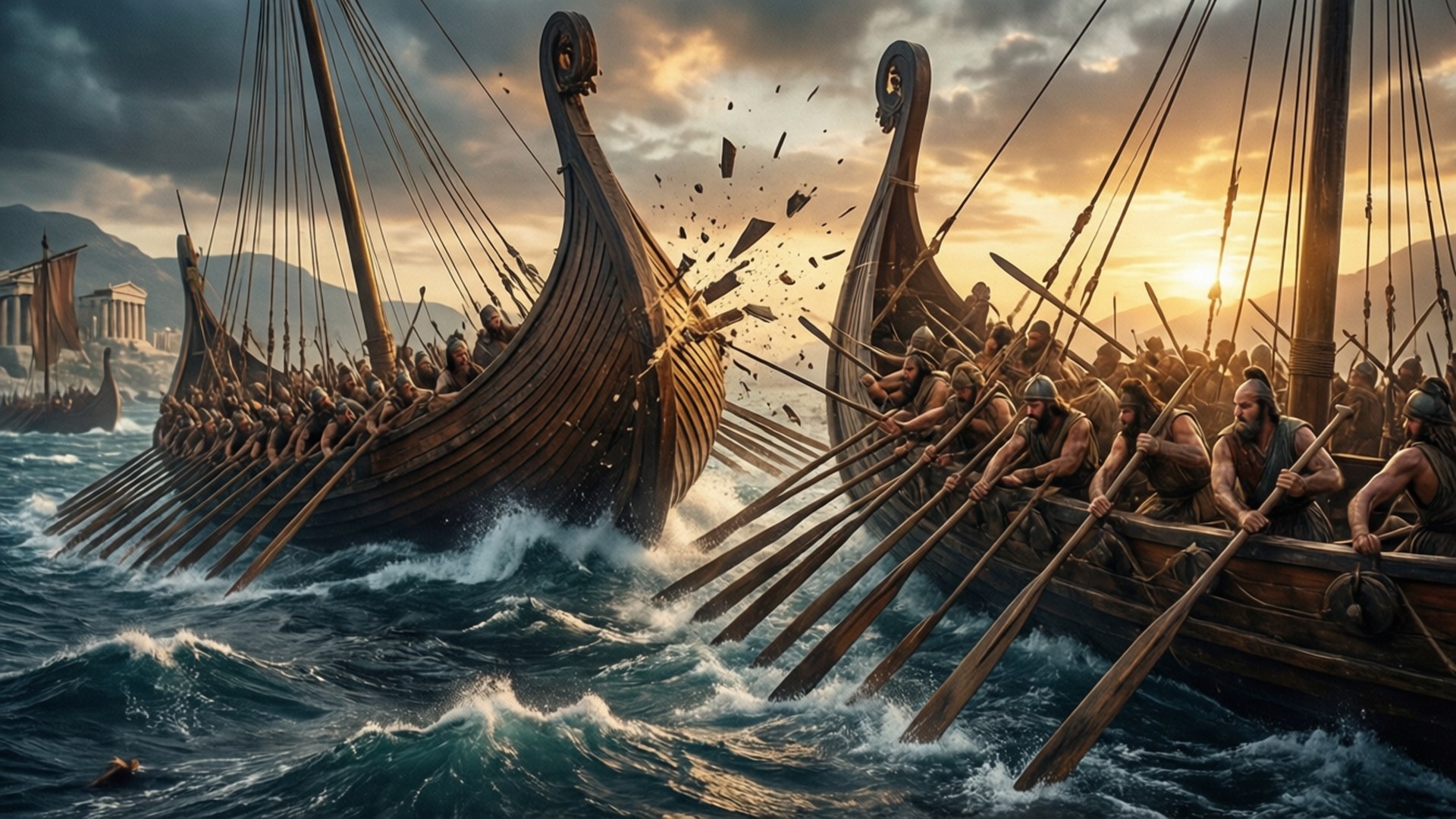 Trireme Fury by Wallpapers.art Studio