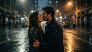Tris and Four Rain Kiss
