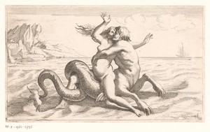 Triton ontvoert een vrouw