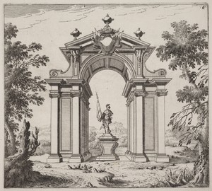 Triumphal Arch in a Landscape