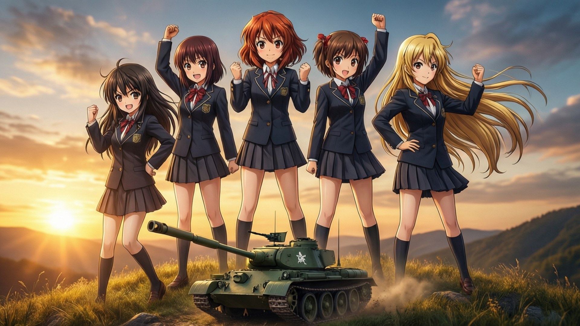 Triumphant Tank Team by Wallpapers.art Studio