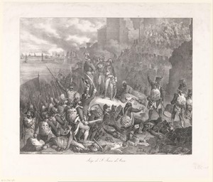 Troepen van Napoleon vallen Akko binnen
