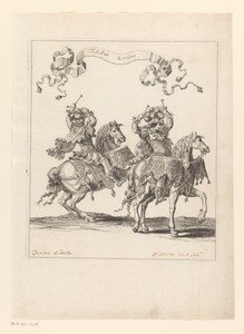 Trommelslagers te paard in Romeins kostuum