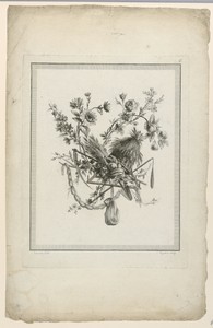 Trophy with Harvest Implements, Plate 6 from "Suite de différentes Attributs, Trophées, et Groupes de Fleurs," Suite II
