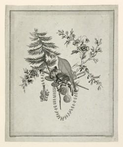 Trophy with Implements of Outdoor Sports, Plate 5 from "Cahier d'Attributs et Trophées de l'Oeuvre de Ranson," Suite XXI