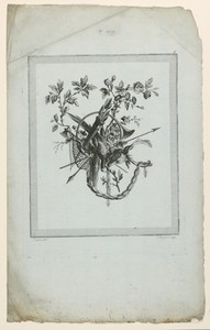 Trophy with Implements of the Hunt, Plate 6 from "Suite de Trophées de chasse," Suite VI