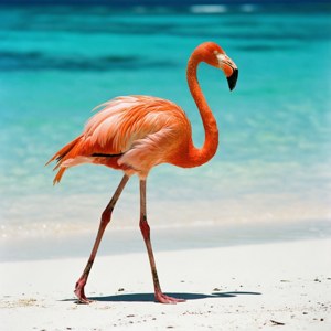 Tropical Beach Flamingo