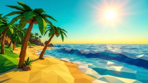 Tropical Beach Poly