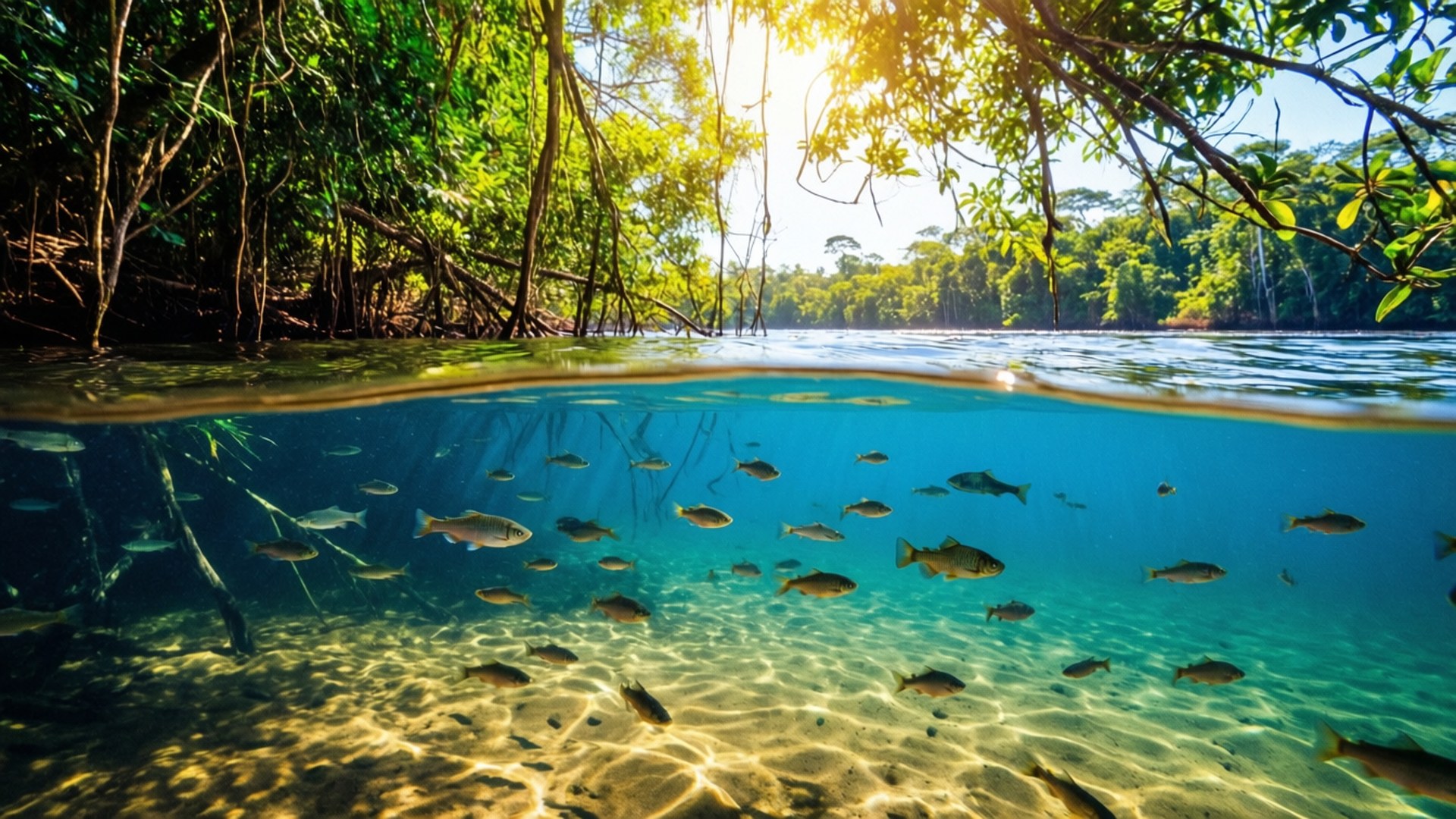 Tropical Clear Waters by Wallpapers.art Studio