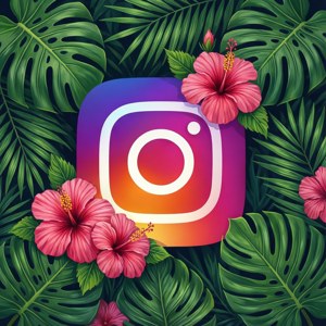 Tropical Floral Frame