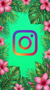 Tropical Floral Frame