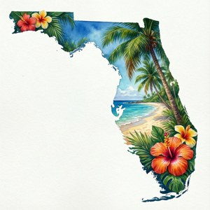 Tropical Florida Outline