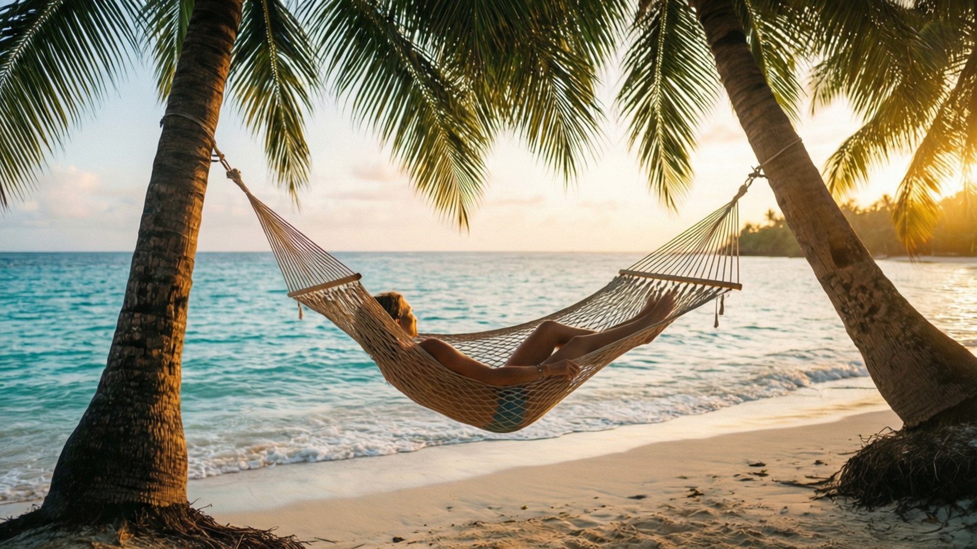 Tropical Hammock Serenity by Wallpapers.art Studio