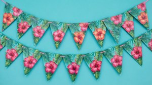 Tropical Hibiscus Banner